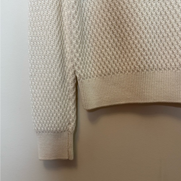 Sandro Cream Knit Sweater Size L - Picture 4 of 8